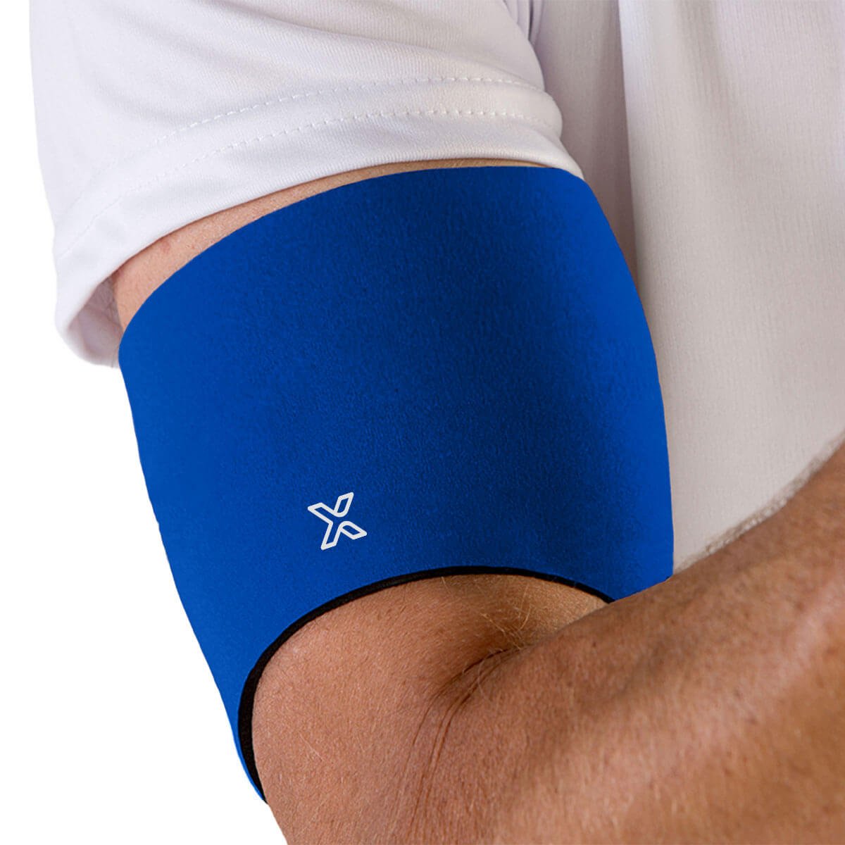 Medical grade biceps compression sleeve for muscle support and injury recovery during sports and athletic activities — view 4