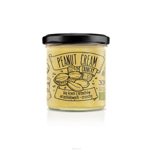 Bio crunchy peanut butter jar made from organic roasted peanuts without palm oil or sugar — view 4