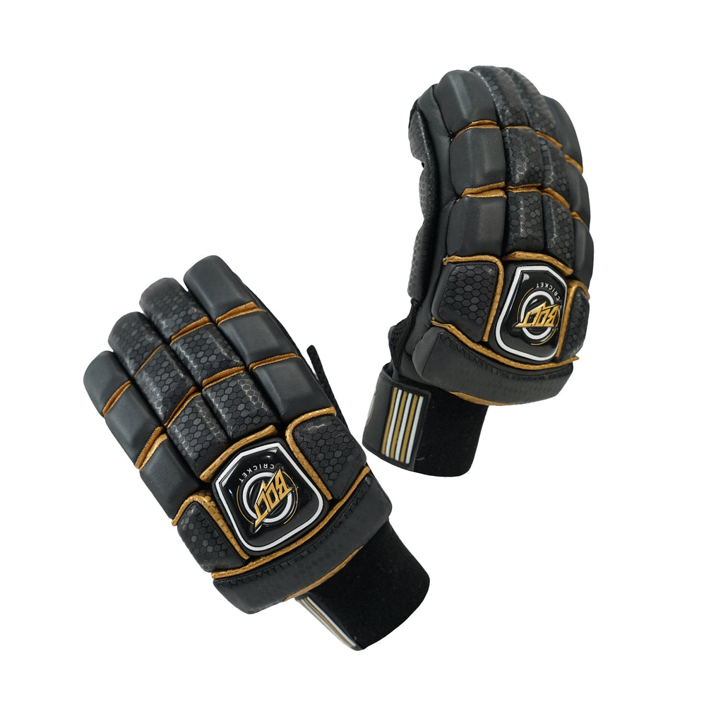 Bolt Predator adult batting gloves with cut fingers, padded thumb guards, and reinforced rolls. — view 2