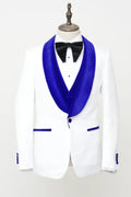Men's Vested White Paisley Wedding & Prom Tuxedo-4