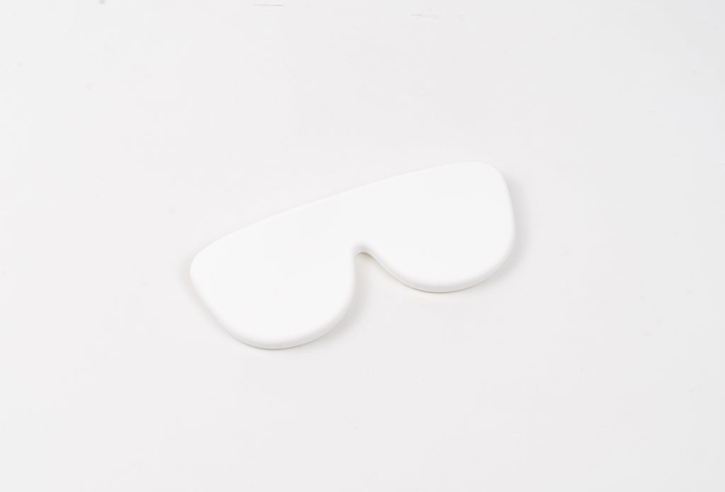 Funda de gafas de silicona flexible - White-0