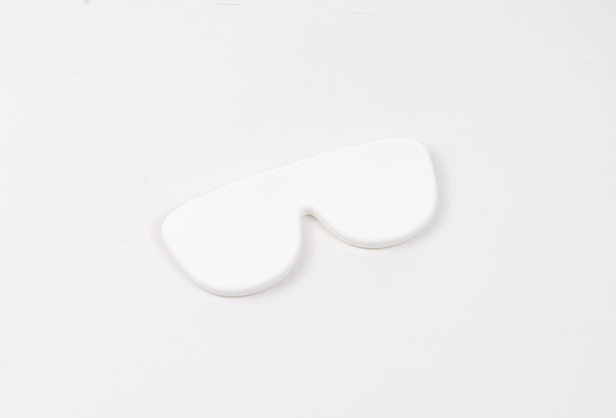 Funda de gafas de silicona flexible - White-0