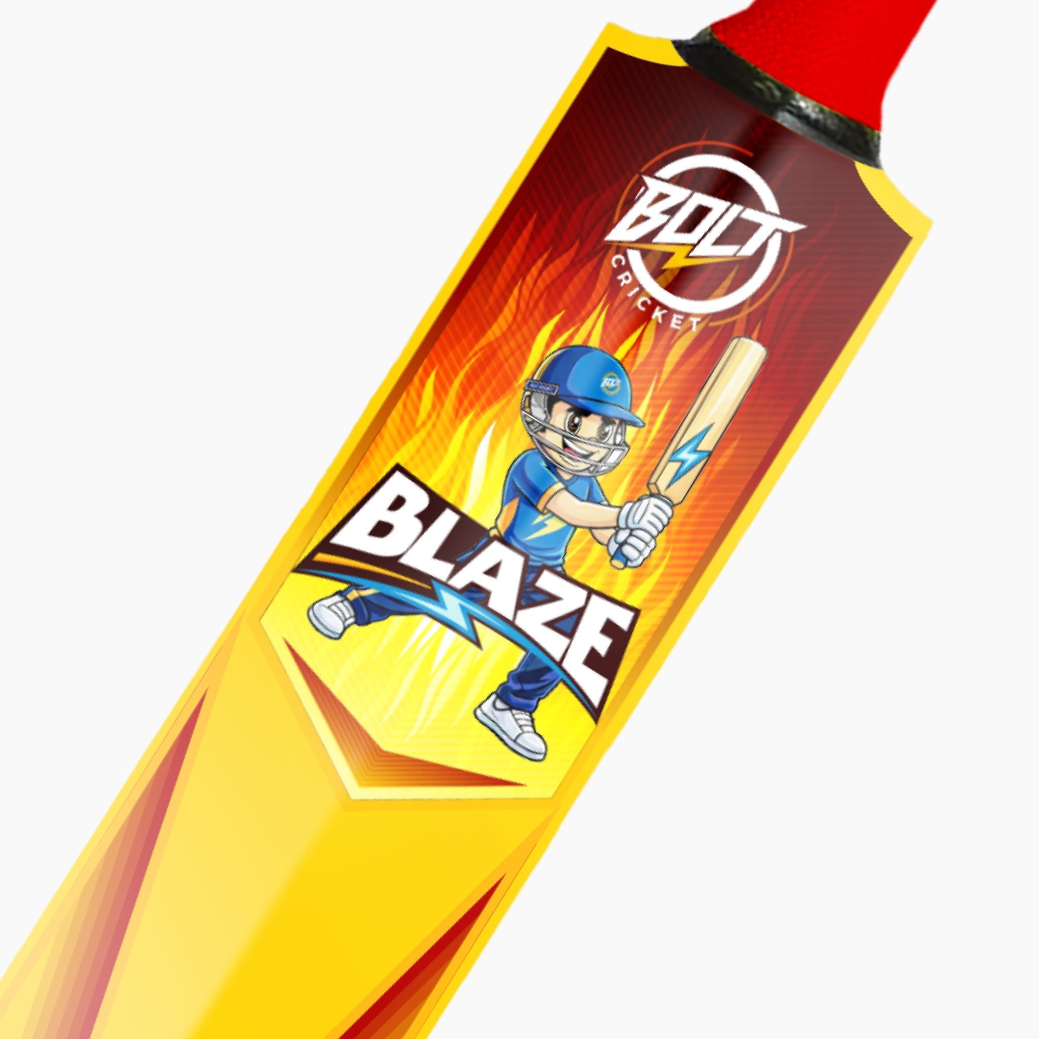 Lightweight plastic junior cricket bat with a grip-ready handle for indoor and outdoor play. — view 3