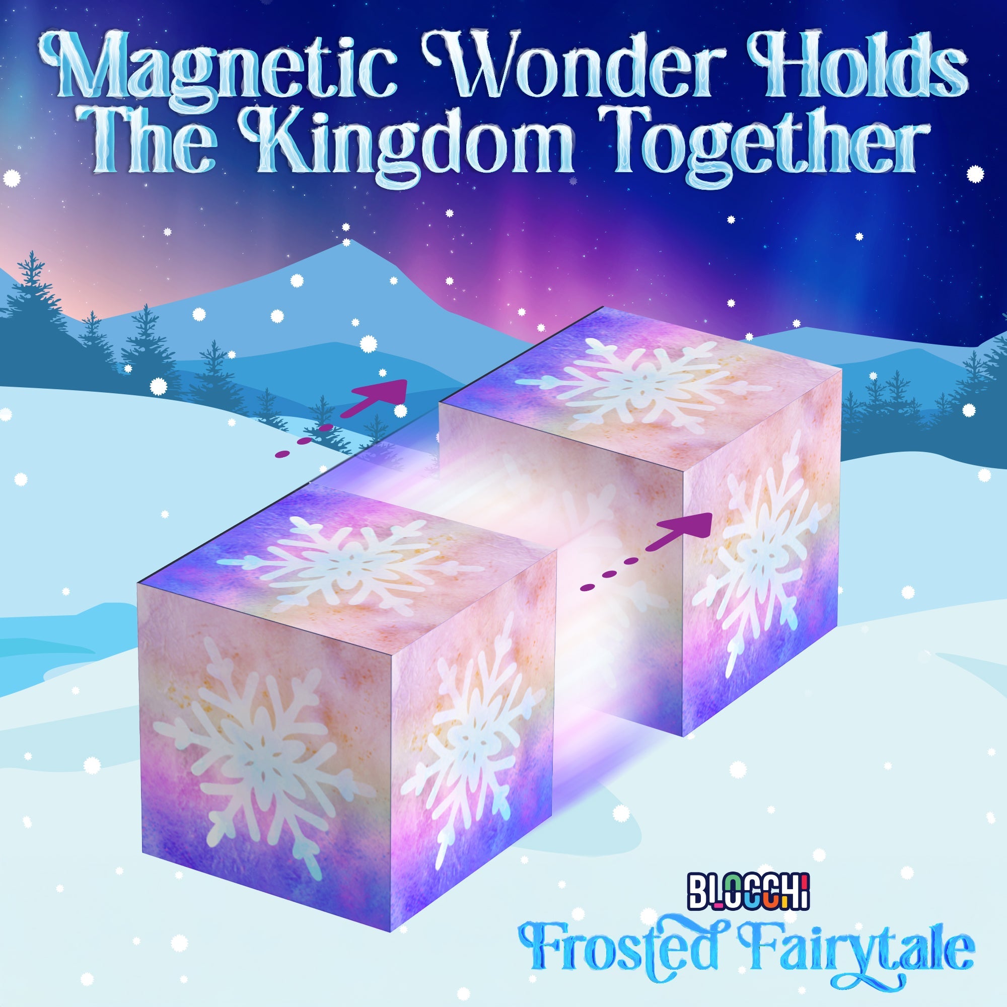 84 piece frosted fairytale magnetic building blocks set in shimmering pastel colors for kids — view 4