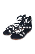 Blossom Floral Leather Sandals-1