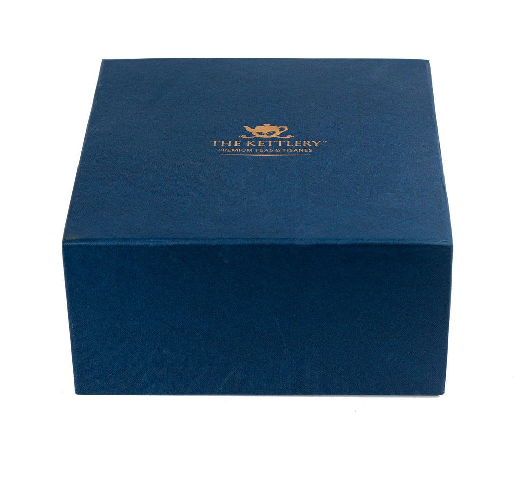 Twin tea gift set featuring two airtight storage tins and a stainless steel stick infuser. — view 4