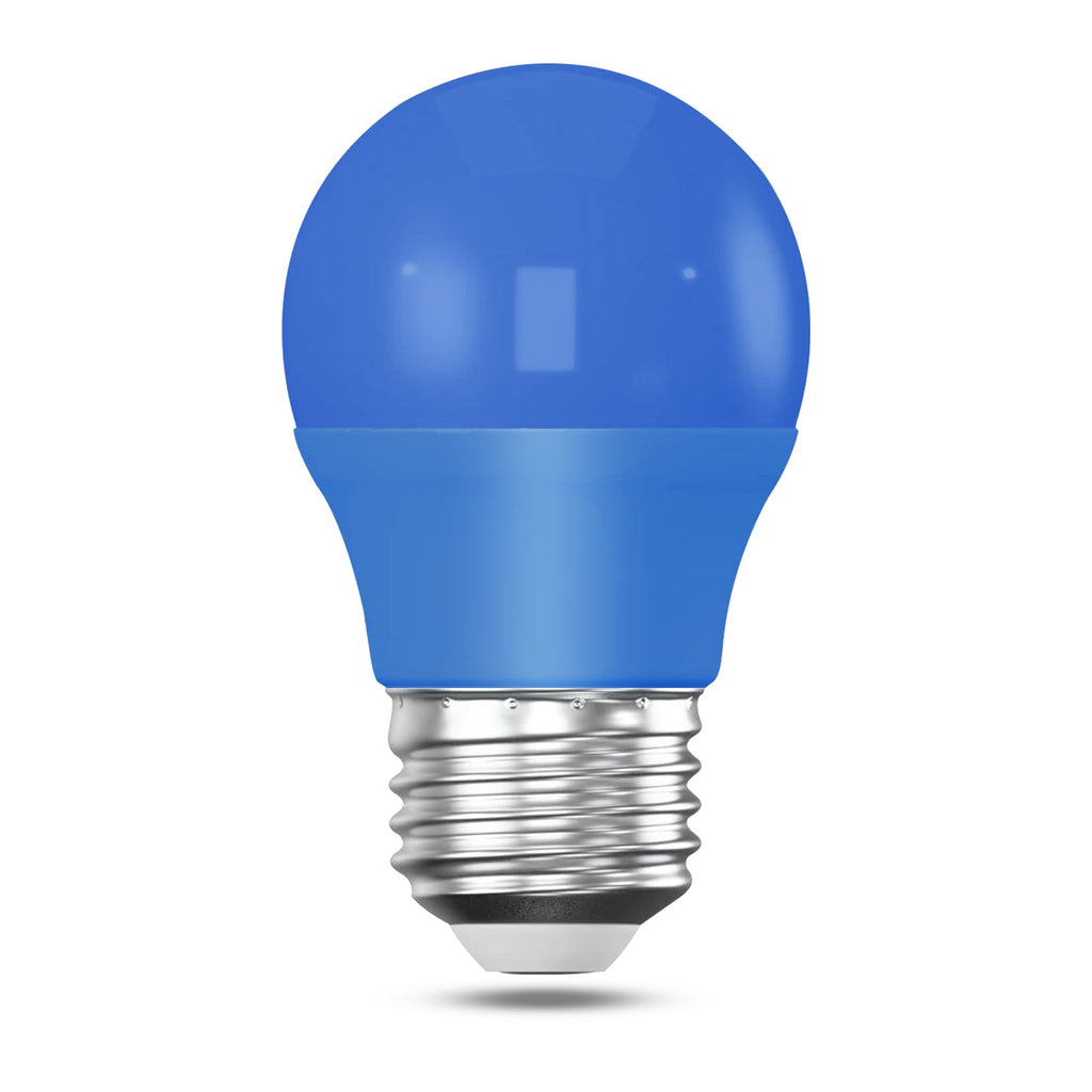 Coloured LED golf ball bulb, 4W E27 energy efficient light for vibrant party home decor — view 2
