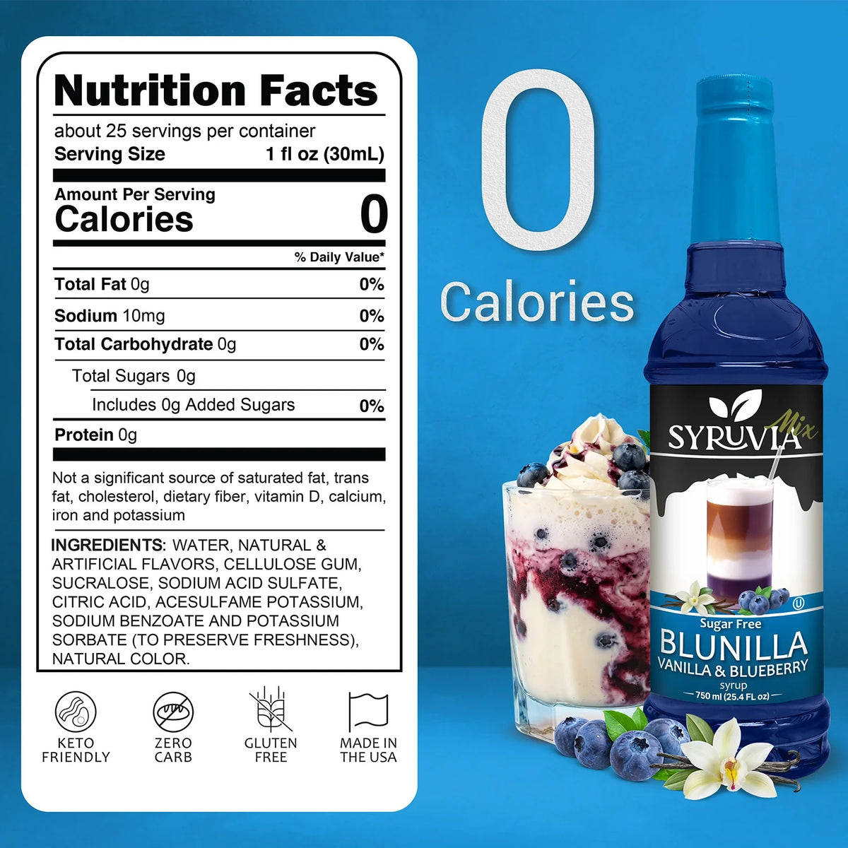 Sugar-Free BLUNILLA Syrup™ Vanilla Blueberry-2