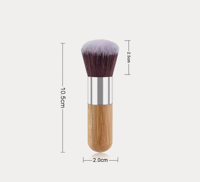Multipurpose cruelty-free synthetic blush brush and kabuki makeup tool for flawless foundation blending — view 3