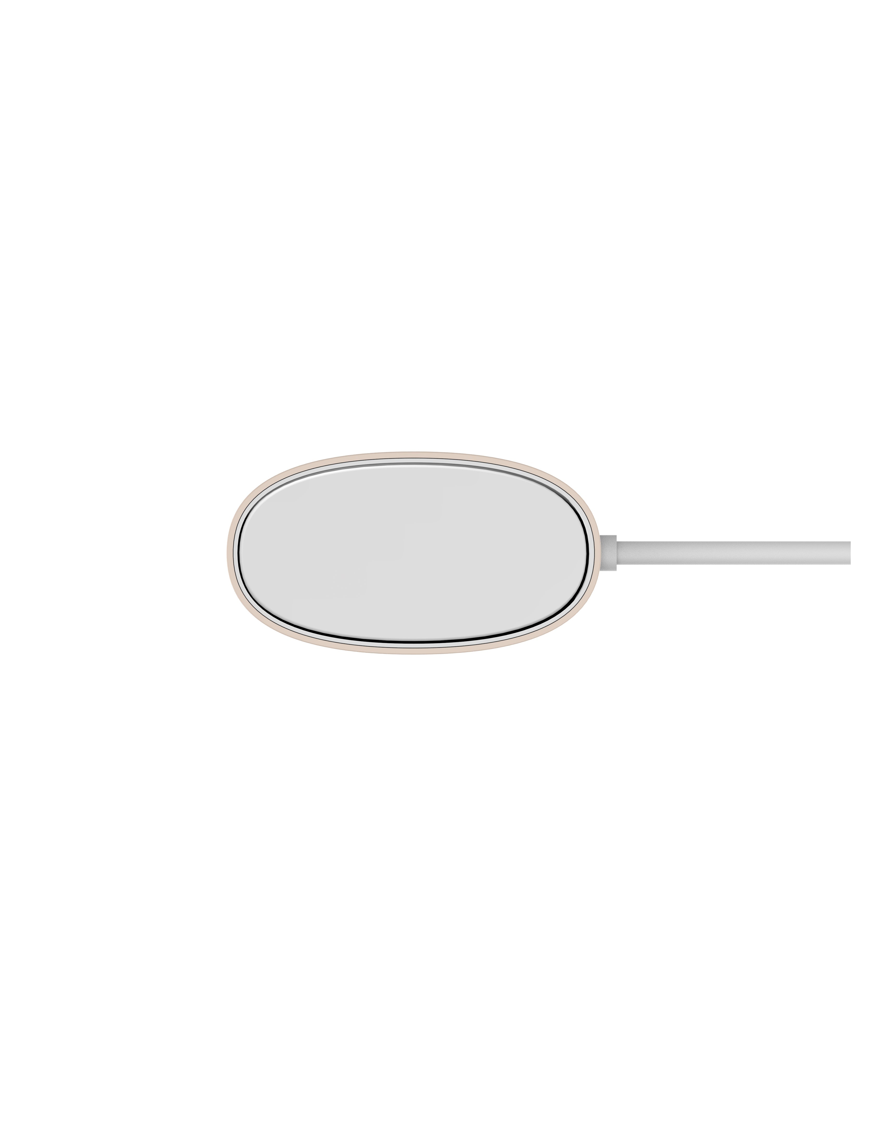 White cordless ultrasonic facial scrubber with medical-grade stainless steel spatula and magnetic protective cap — view 5