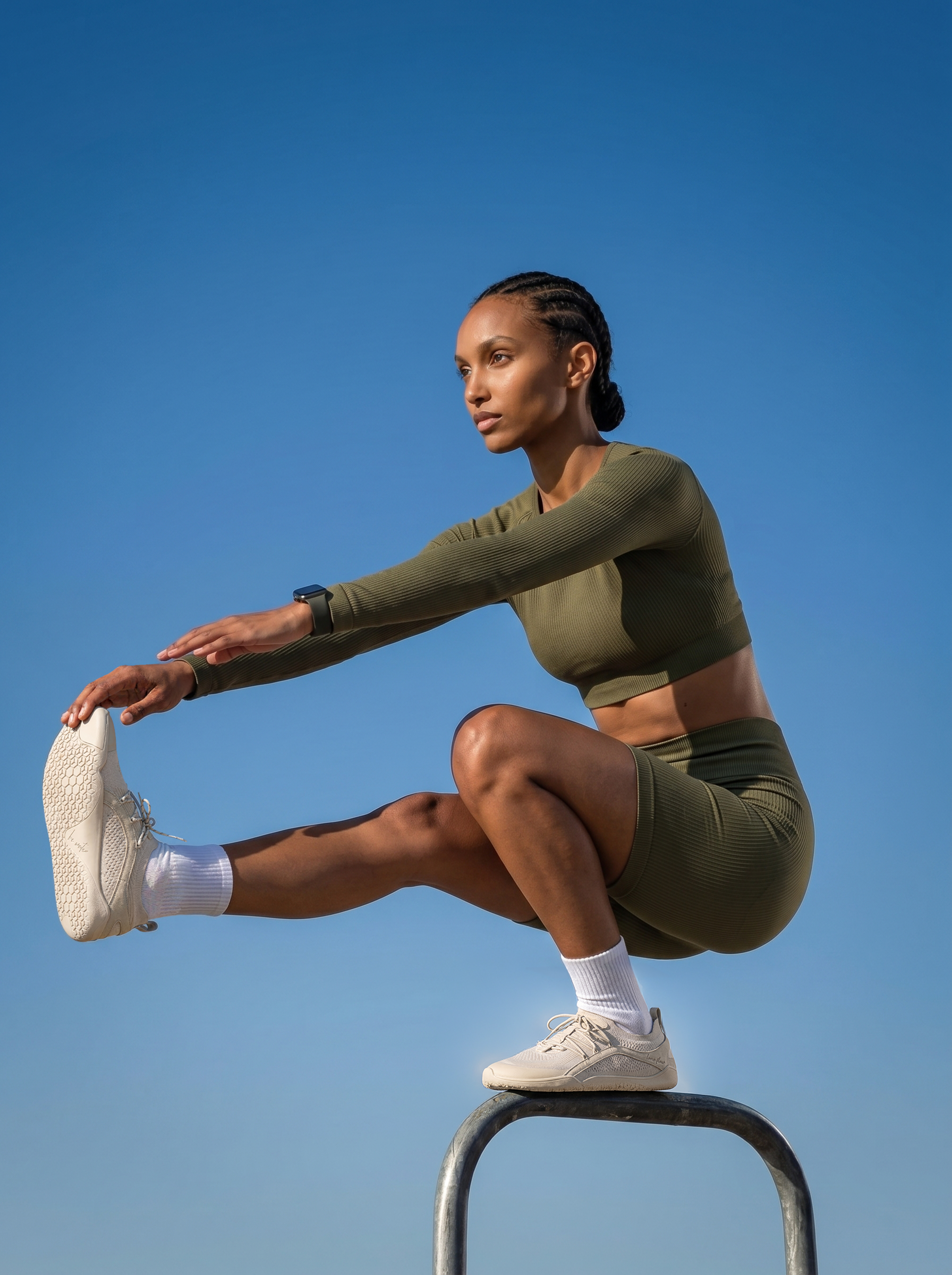 Pair of FLOW 2 barefoot training shoes featuring a wide toe box and secure laces — view 4