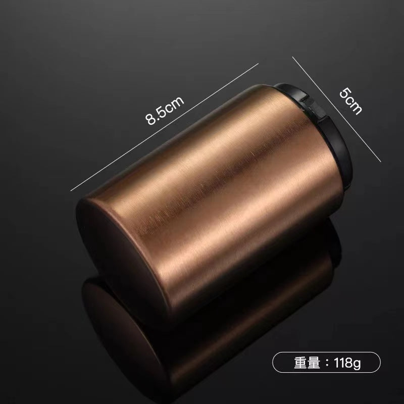 Stainless steel magnetic automatic beer bottle opener popping off a metal cap — view 5