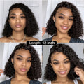 Braided synthetic lace front wig with medium long small curls and long bangs