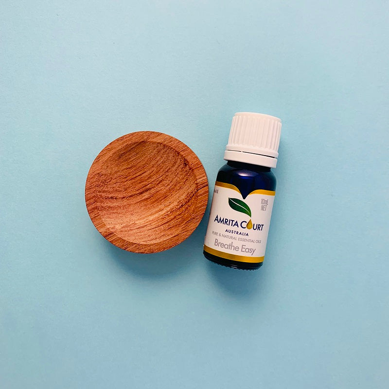 Breathe Easy+Wood Diffuser | Clear Blocked Nose | Hay Fever | Boost Your Breath | Essential Oil Combo-1