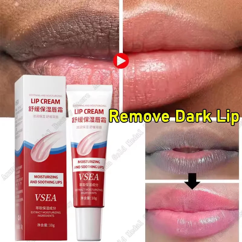 Brightening lip balm tube featuring organic turmeric root oil and squalane for deep hydration — view 3