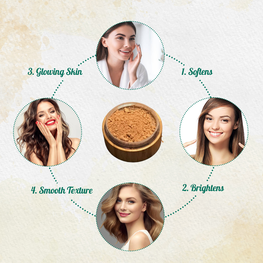 Bronzer loose powder set with bamboo container, kabuki brush, and eco-friendly kraft bag refill. — view 4