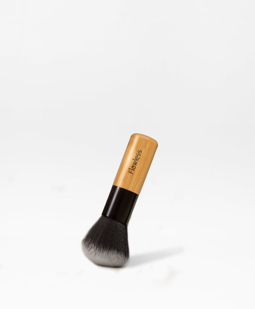 Essential makeup brush set featuring four bamboo handle brushes and an organic cotton drawstring bag — view 2