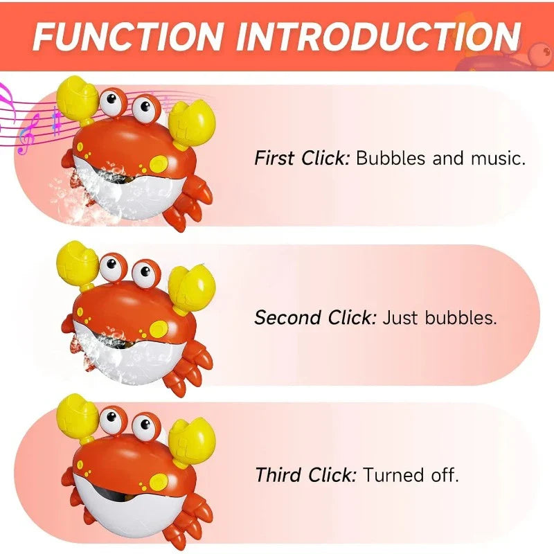 Musical bubble machine bath toy in colorful animal shape with wall suction cups and bubbles — view 3