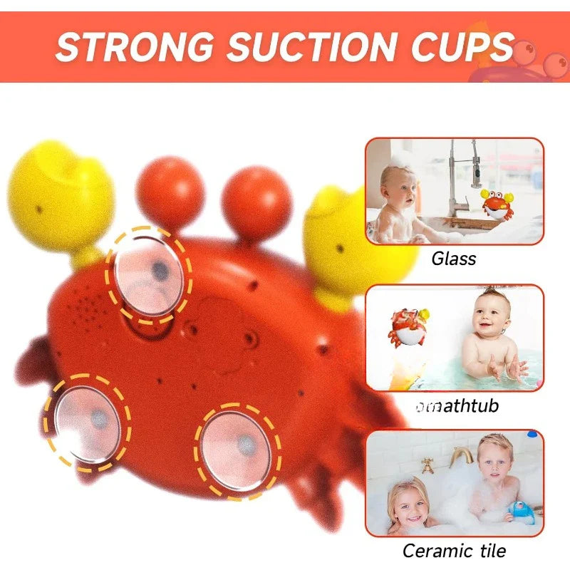 Musical bubble machine bath toy in colorful animal shape with wall suction cups and bubbles — view 5