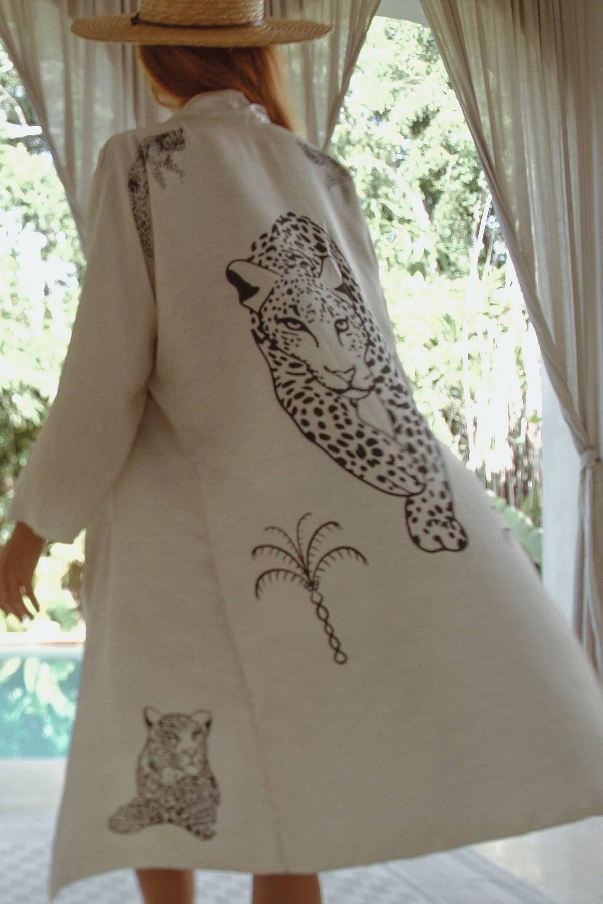 The Rigel Silk Robe in Jaguar-0