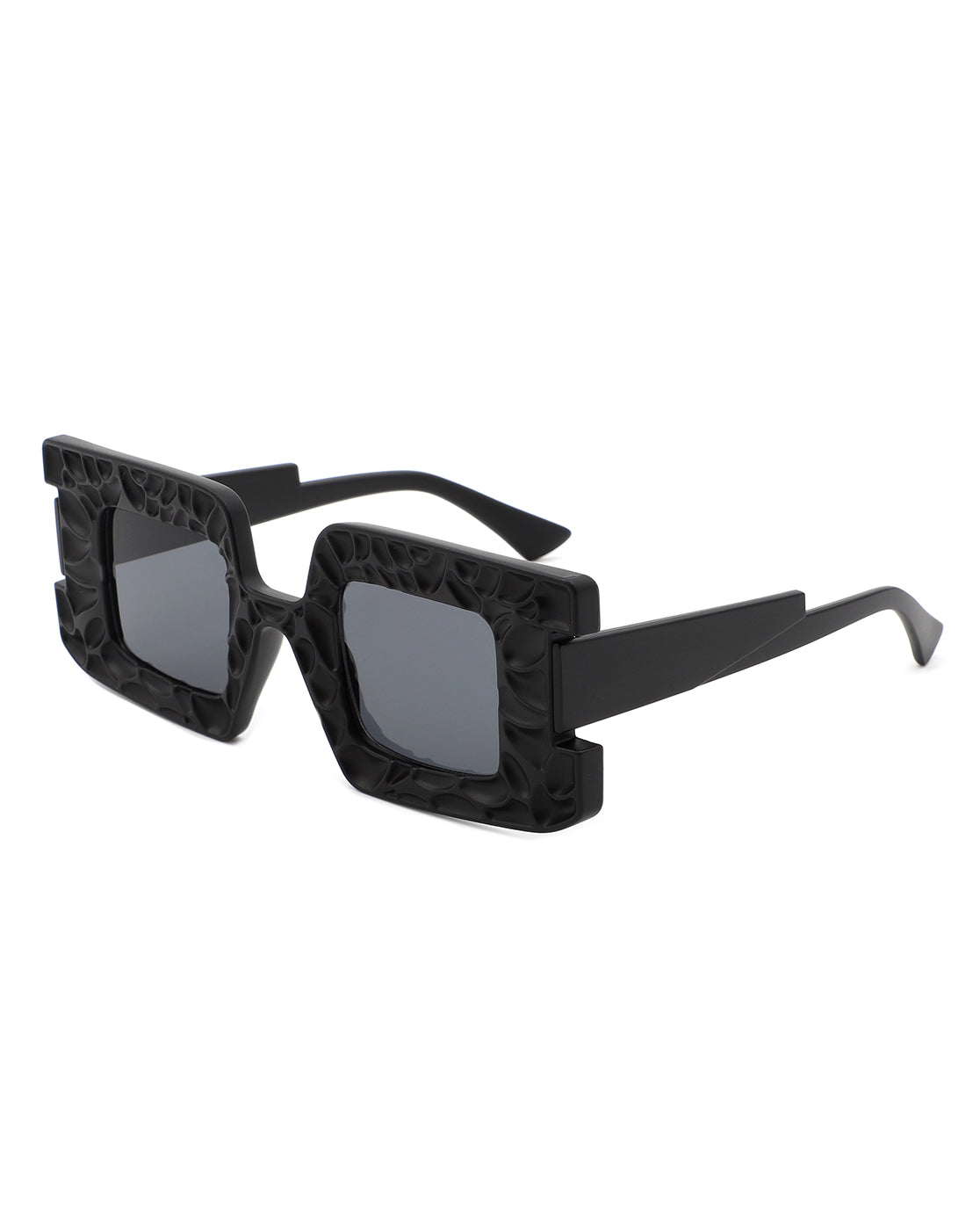 Pledge - Modern Chunky Geometric Square Fashion Sunglasses-2
