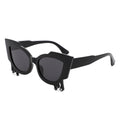 Surge - Irregular Cat Eye Rhinestone Drip Women's Fashion Sunglasses-2