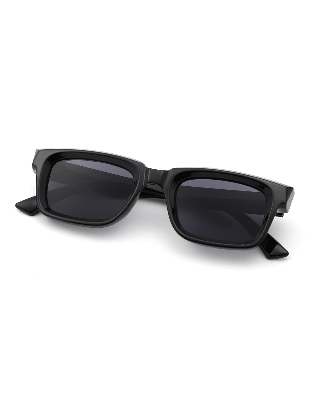 Qeclington - Retro Narrow Square Rectangular Sunglasses-3