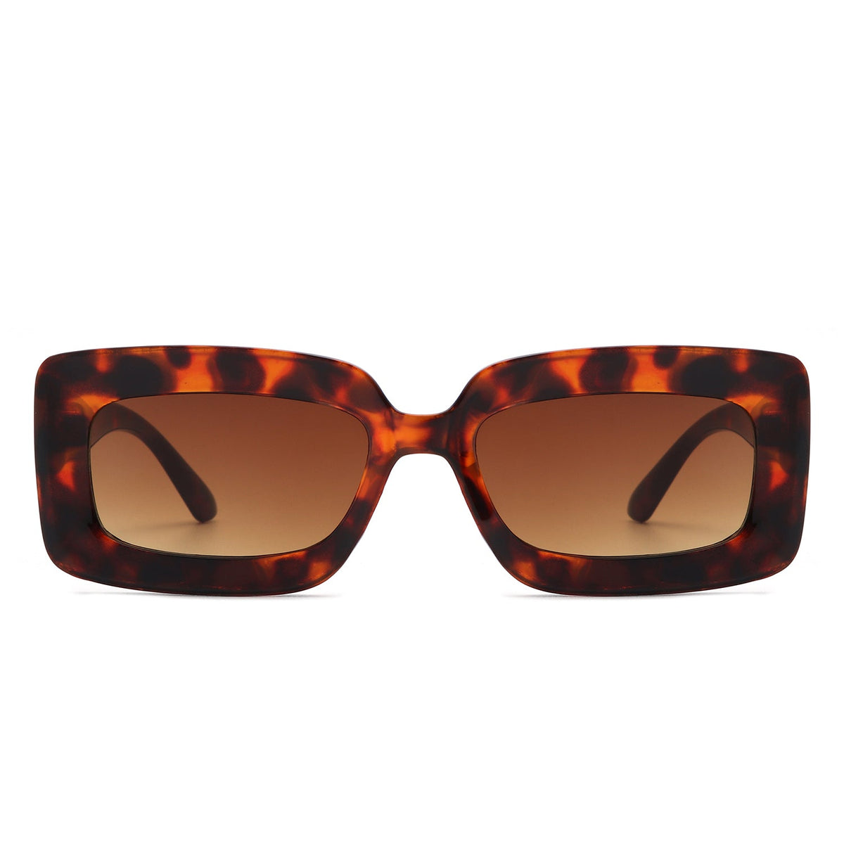 Celestra - Rectangle Square Flat Lens Tinted Sunglasses-4
