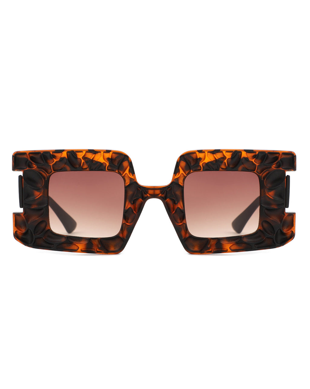Pledge - Modern Chunky Geometric Square Fashion Sunglasses-4