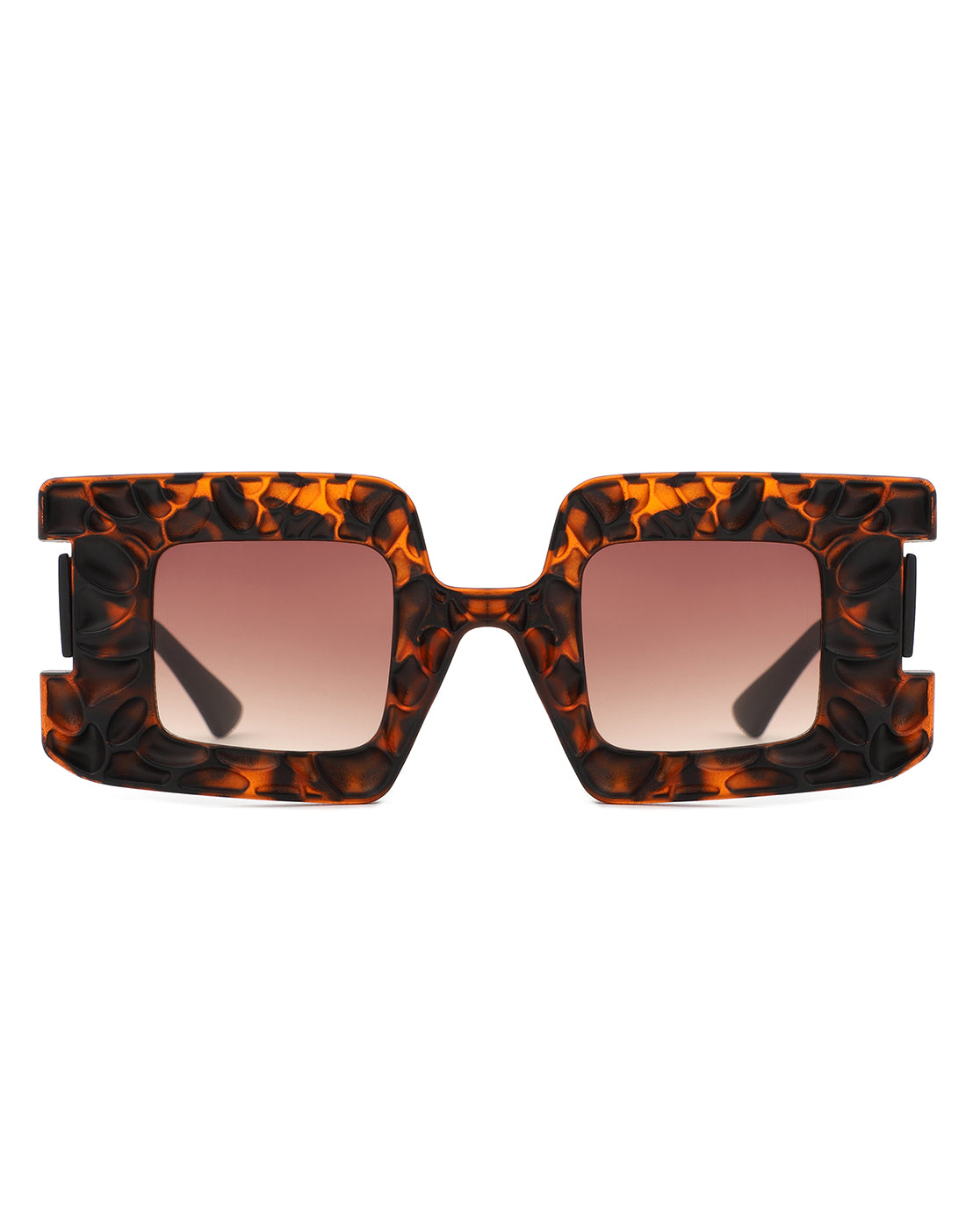 Pledge - Modern Chunky Geometric Square Fashion Sunglasses-4