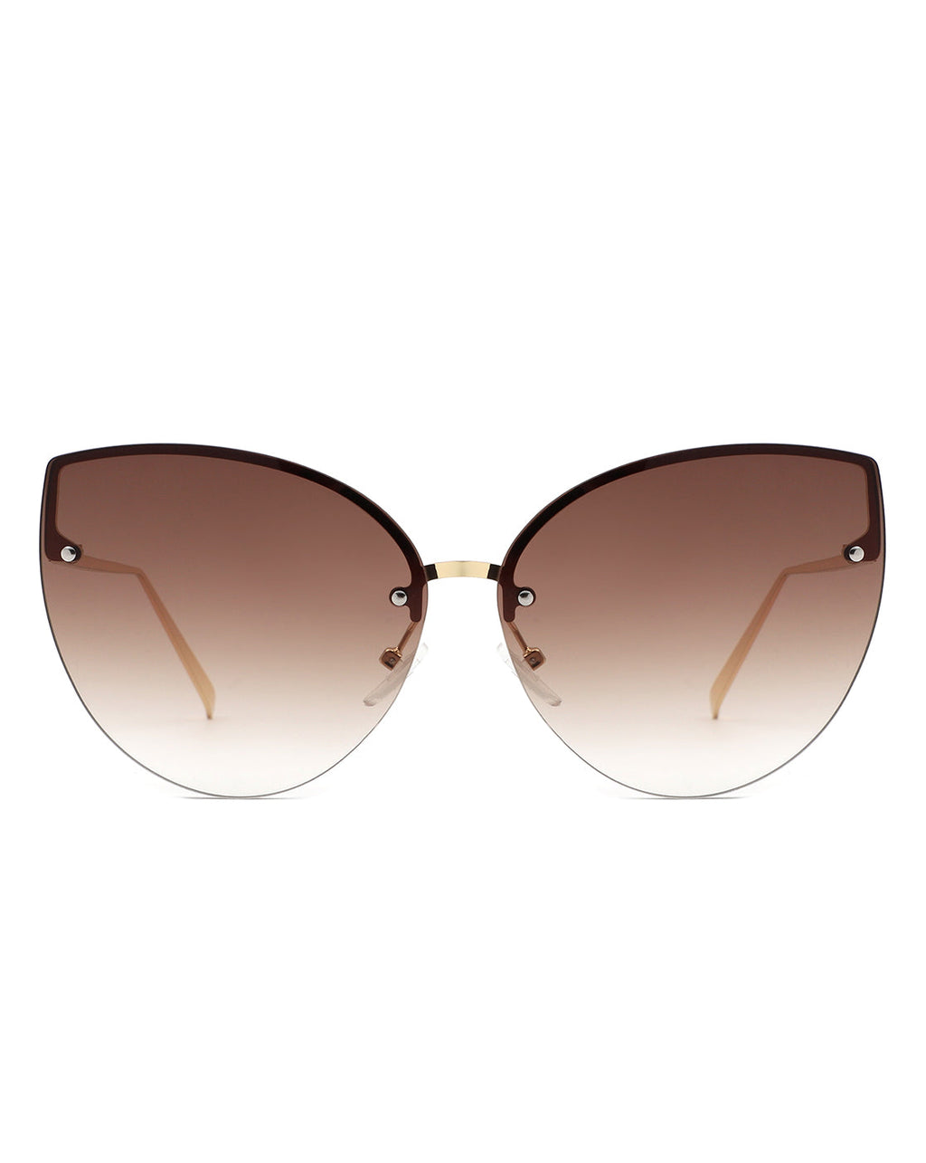 Lyndis - Cramilo Chic Cat Eye Rimless Women's Fashion Sunglasses-3