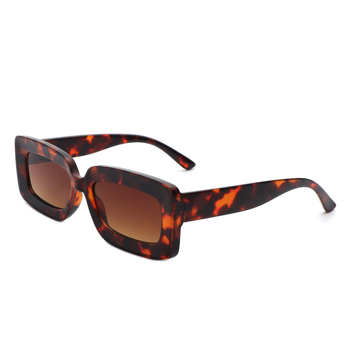 Celestra - Rectangle Square Flat Lens Tinted Sunglasses-3