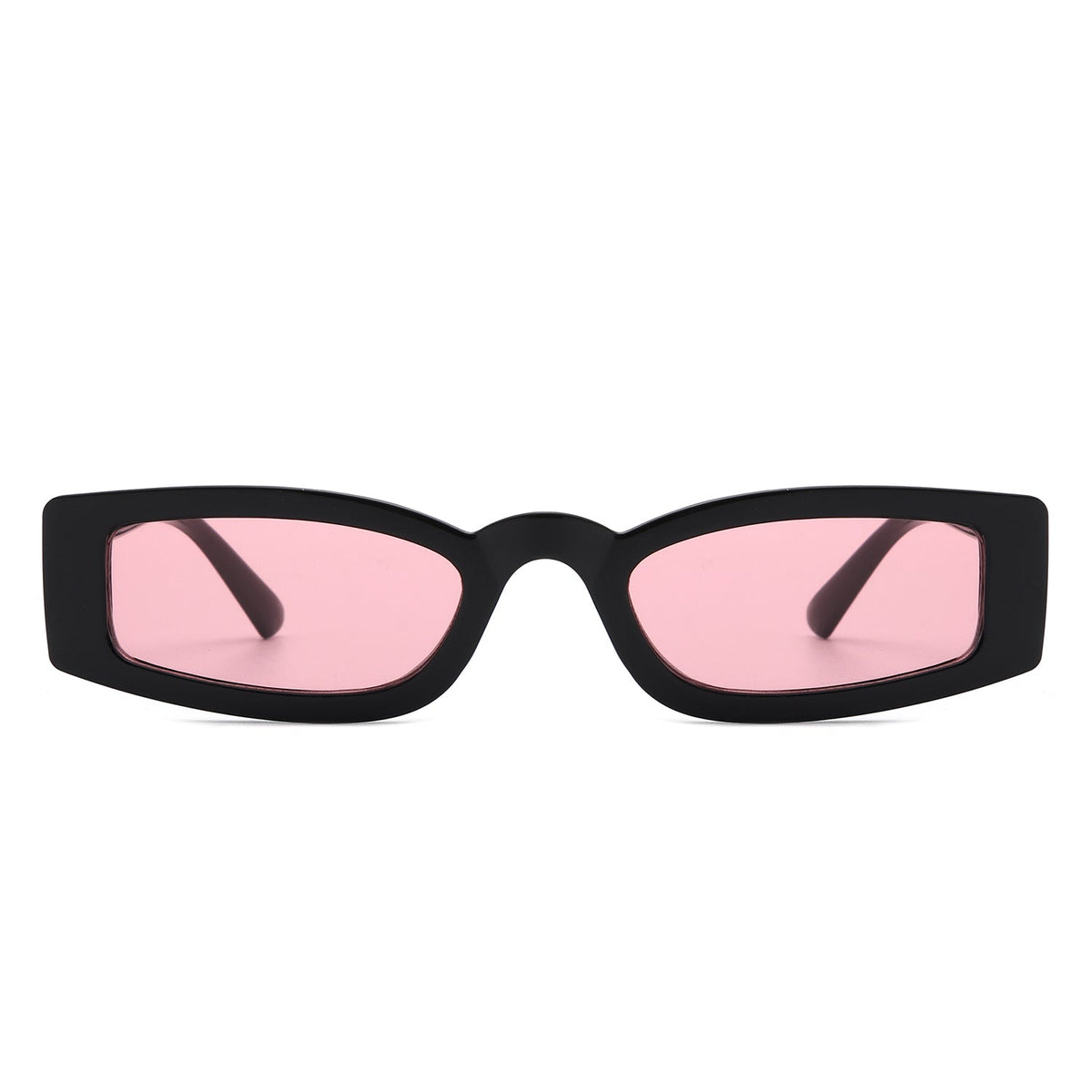 Starzest - Retro Rectangle Slim Tinted Square Narrow Sunglasses-4