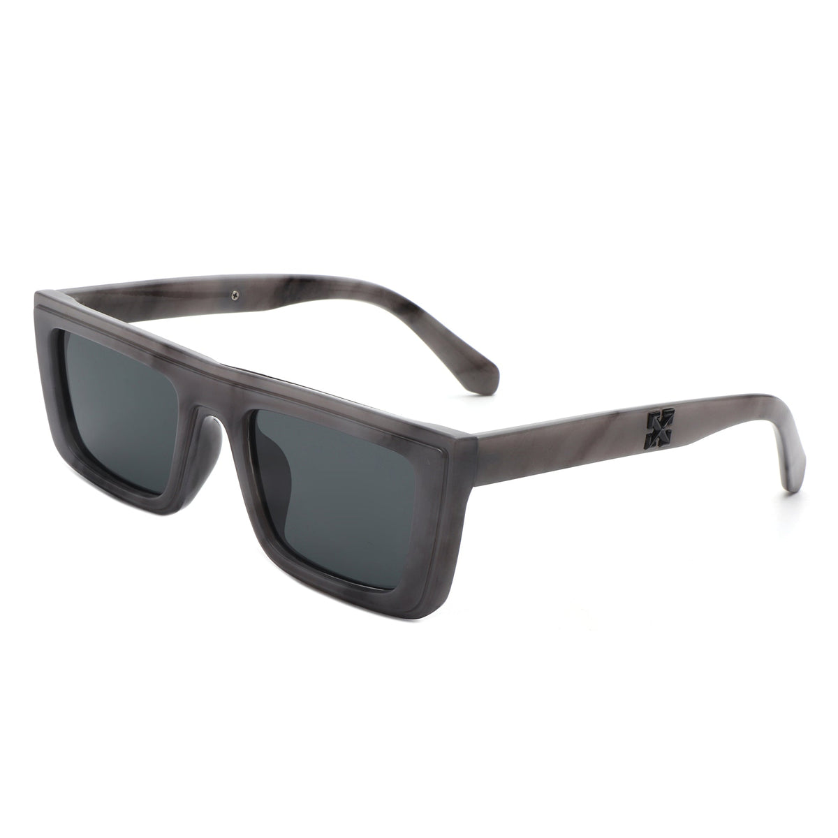 Tybalt - Retro Rectangle Square Flat Top Sunglasses-5