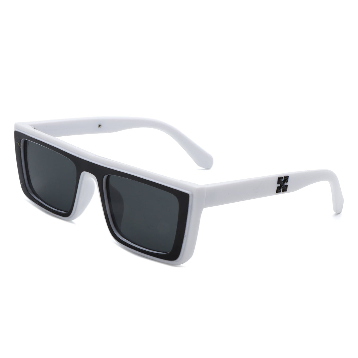 Tybalt - Retro Rectangle Square Flat Top Sunglasses-8