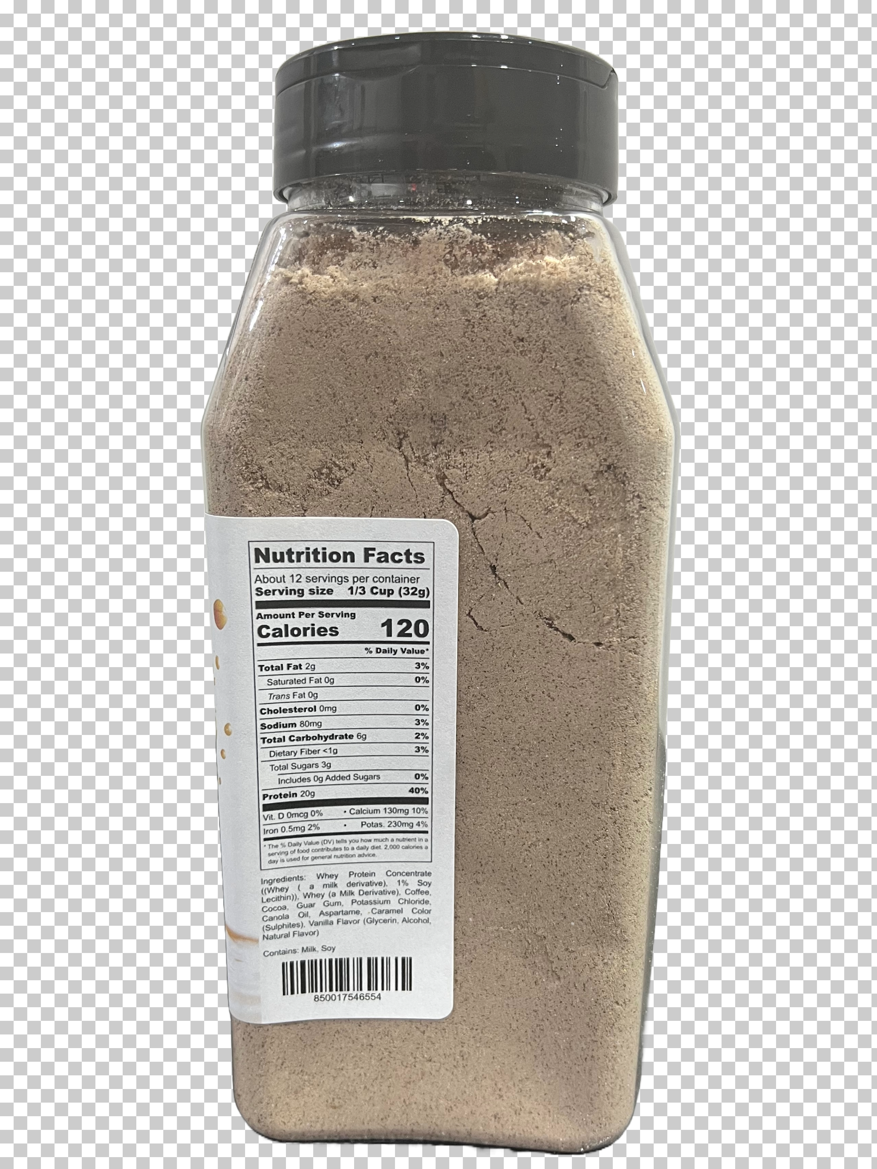 Cafe mocha protein shake bottle with rich chocolate flavor and 20g protein for muscle recovery — view 4