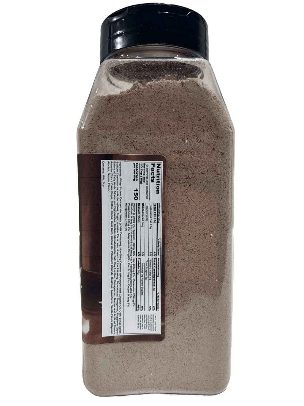 Hi-West Cafe Mocha protein smoothy mix packaging showing rich chocolate and coffee flavor details — view 4