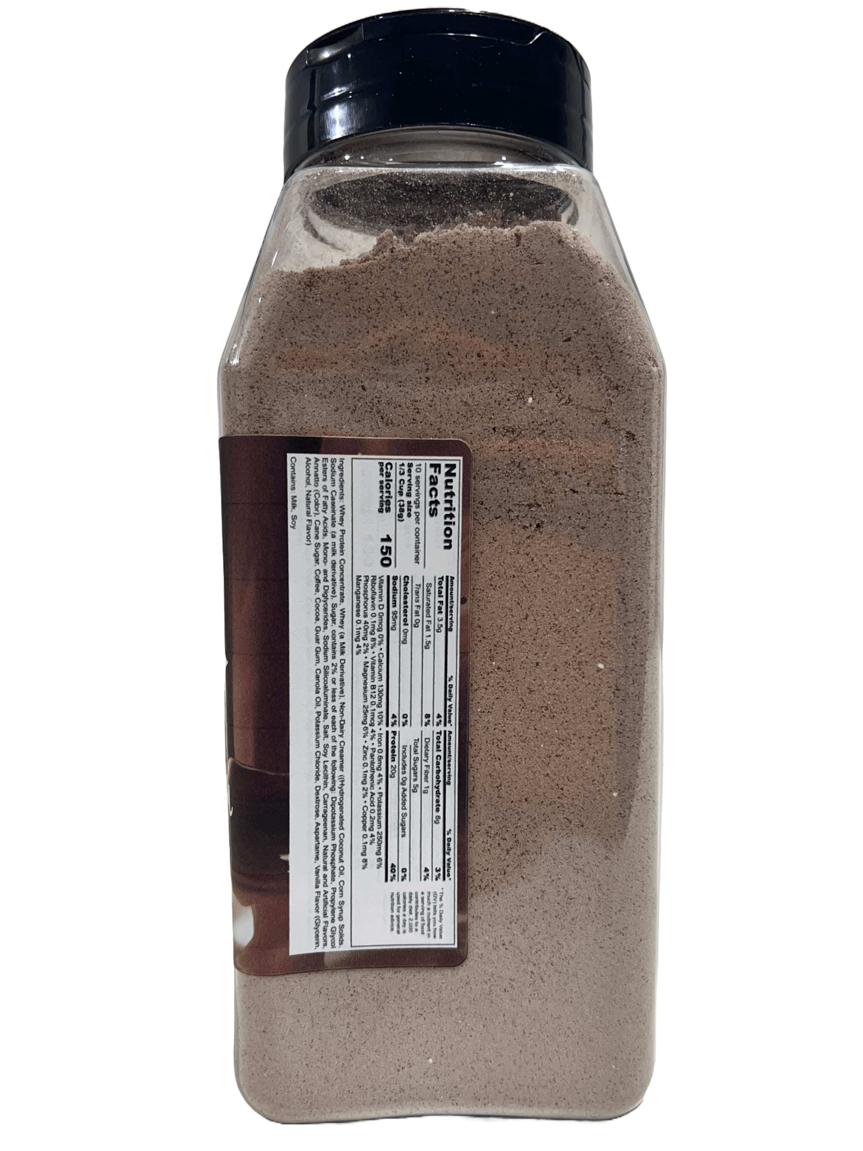 Hi-West Cafe Mocha protein smoothy mix packaging showing rich chocolate and coffee flavor details — view 4