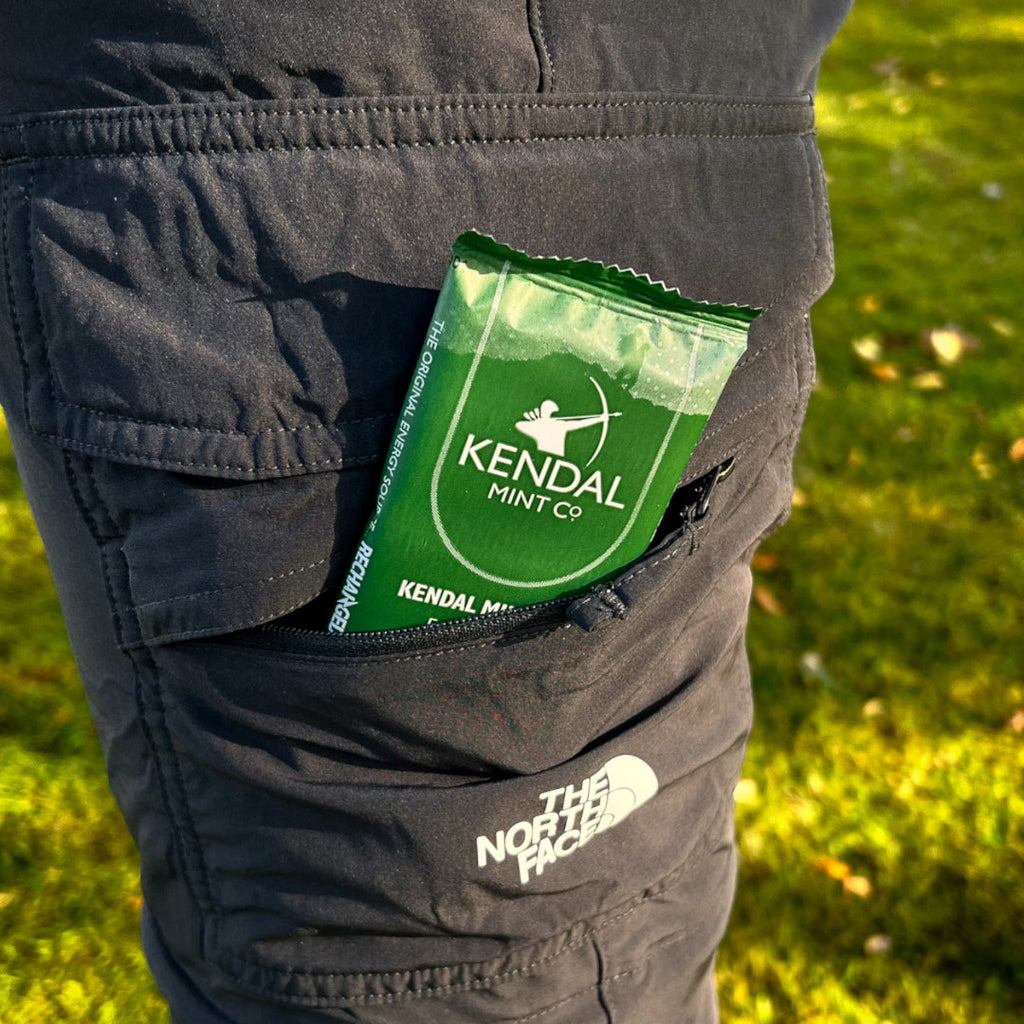 Kendal mint cake pocket energy bar in original packaging for outdoor adventure and endurance sports — view 4