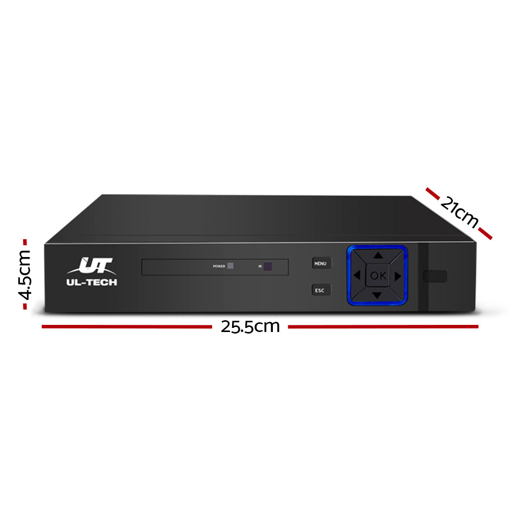 NNEDSZ 4-channel 1080p DVR video recorder unit for CCTV home security systems with accessories — view 2