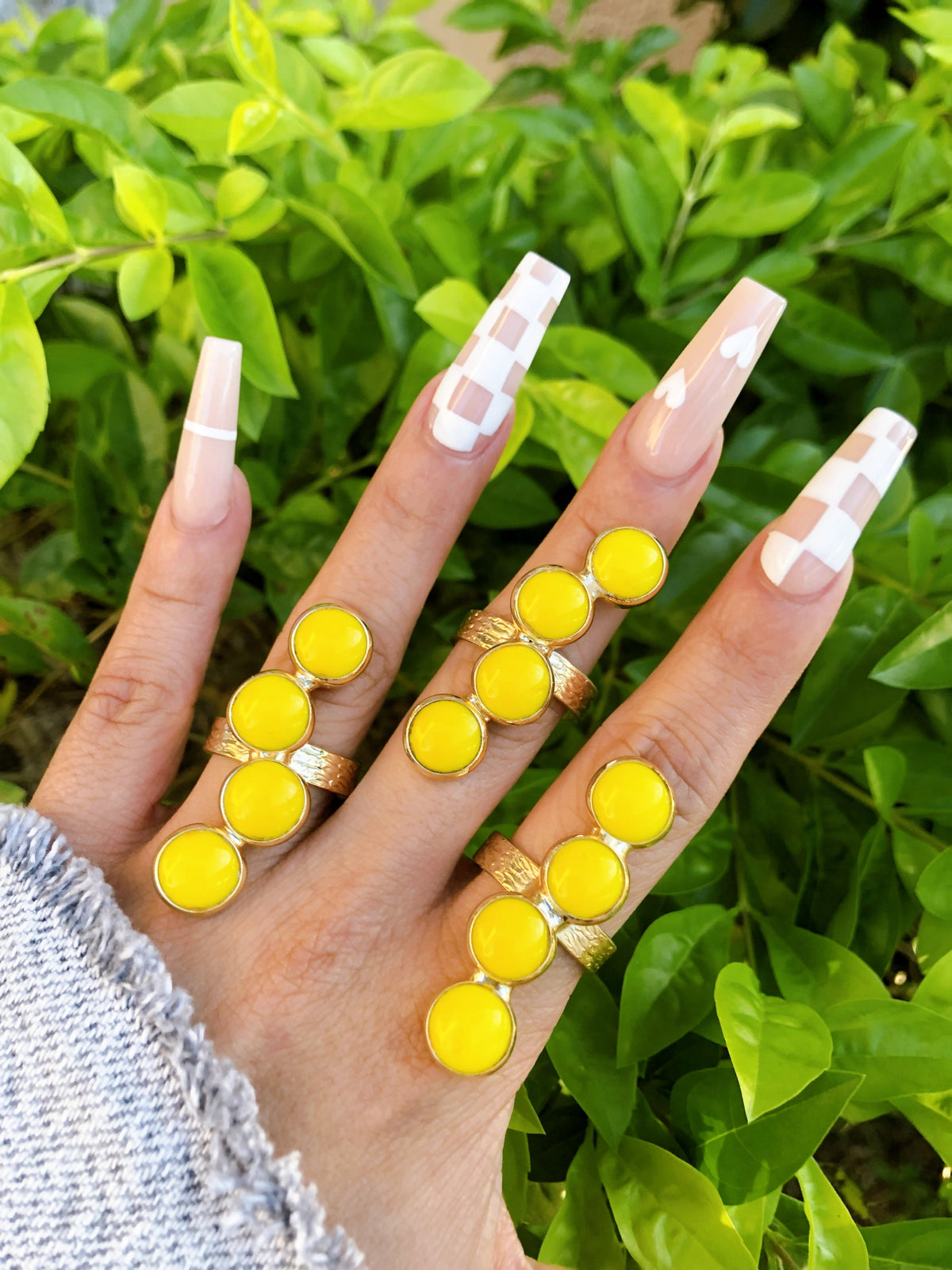 Yellow Pebble Ring-1