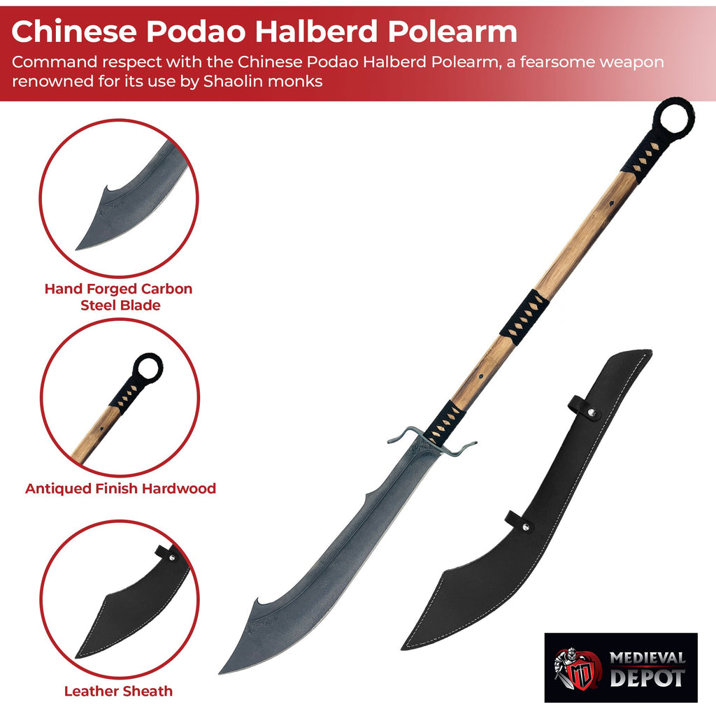 Chinese Podao Halberd Polearm-2