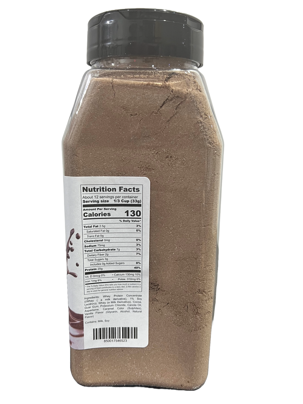 Hi-West chocolate protein shake beverage in a branded container for daily workout recovery — view 4