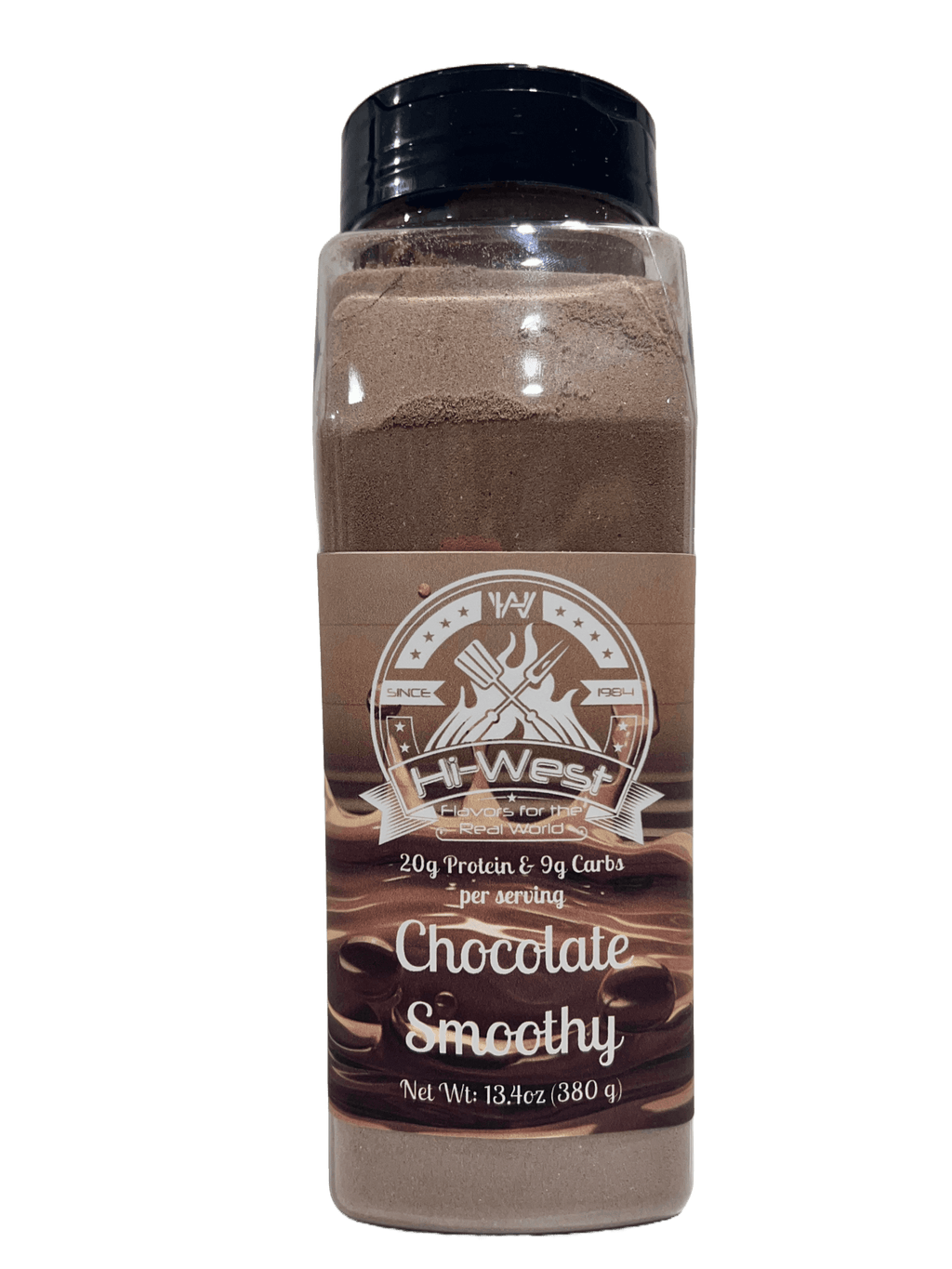 Hi-West protein smoothy bundle assortment with chocolate, vanilla, and berry dry drink mix powders — view 3
