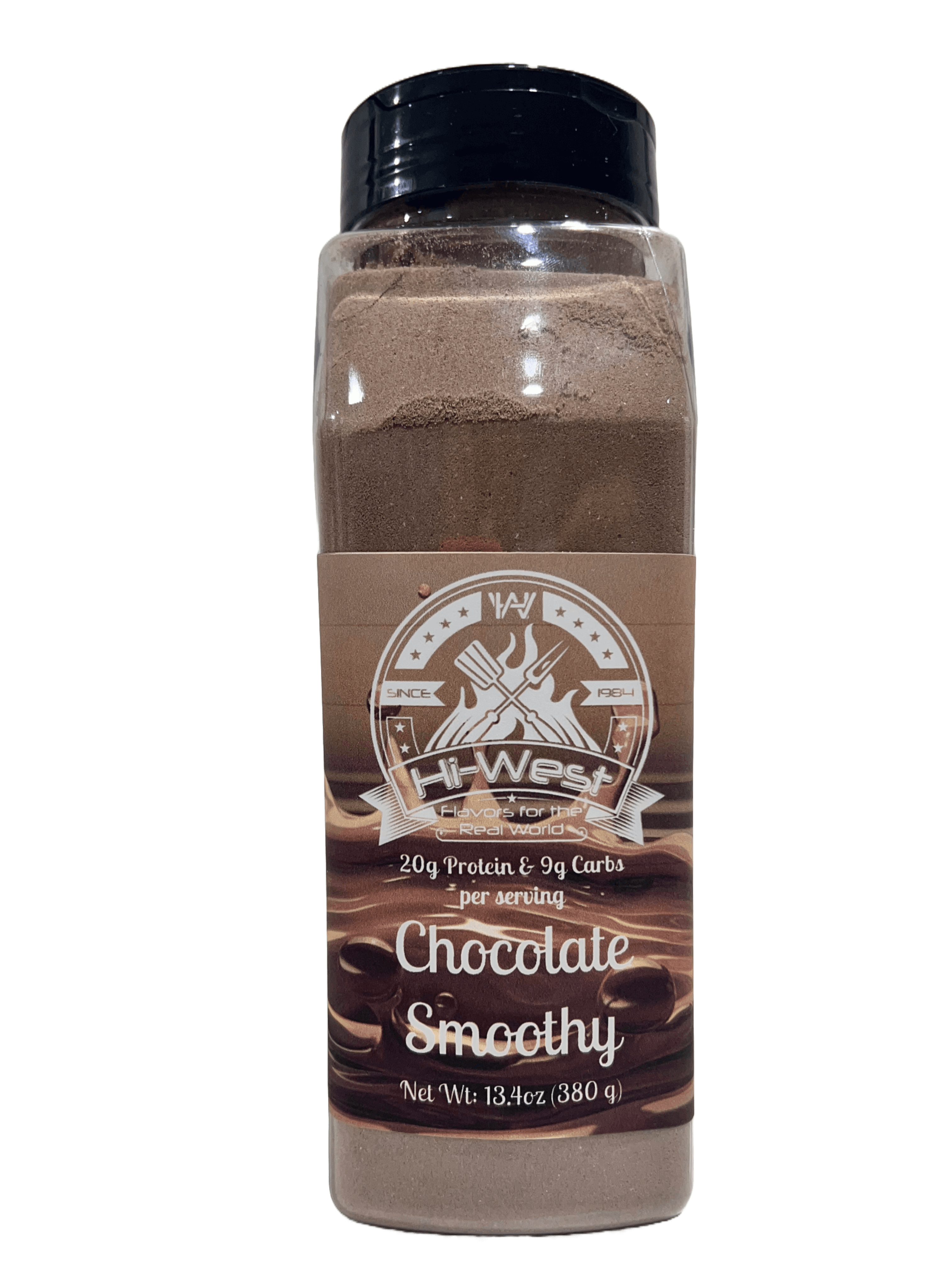Hi-West protein smoothy bundle assortment with chocolate, vanilla, and berry dry drink mix powders — view 3