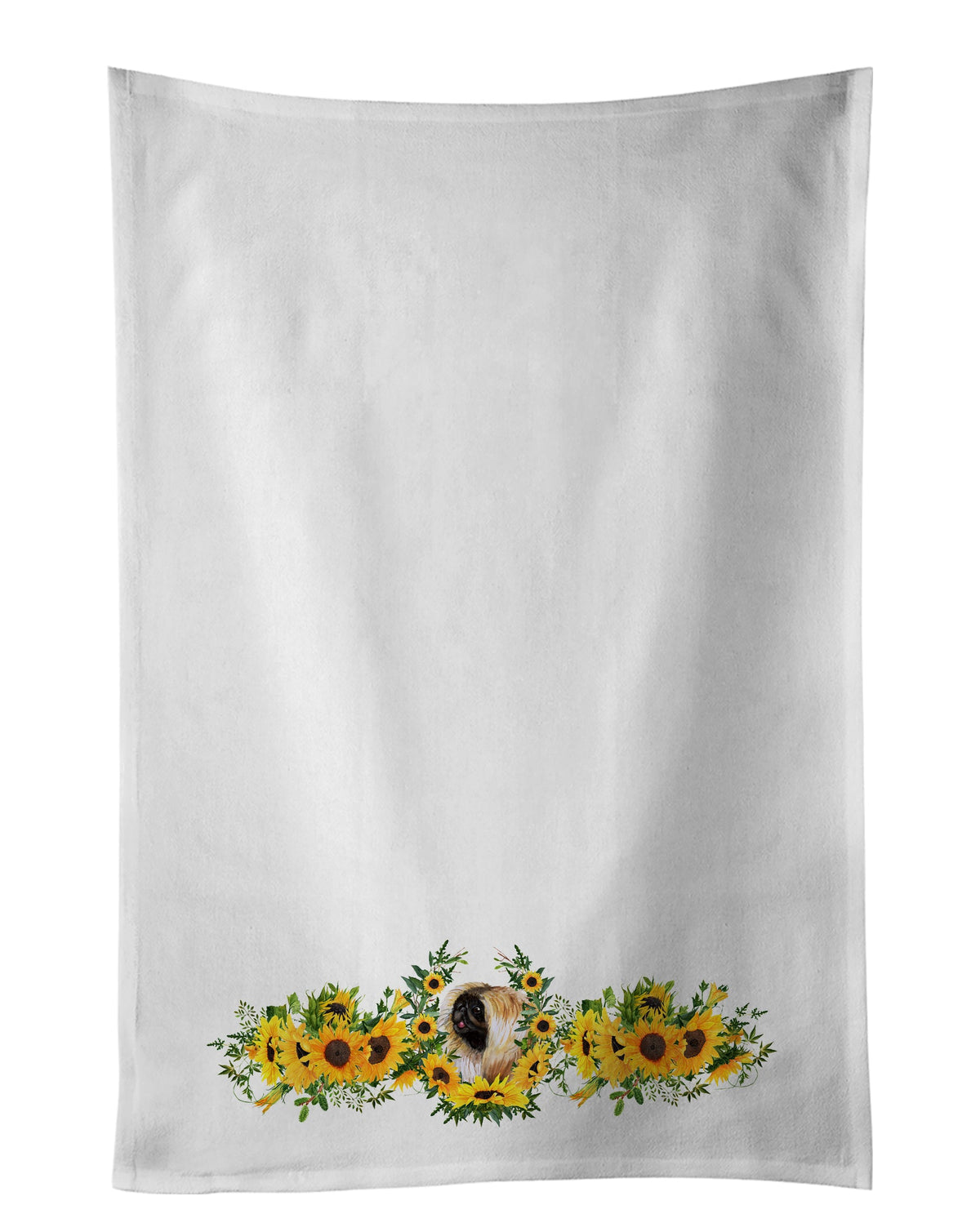 Pekingese in Sunflowers Kitchen Towel Set of 2-0