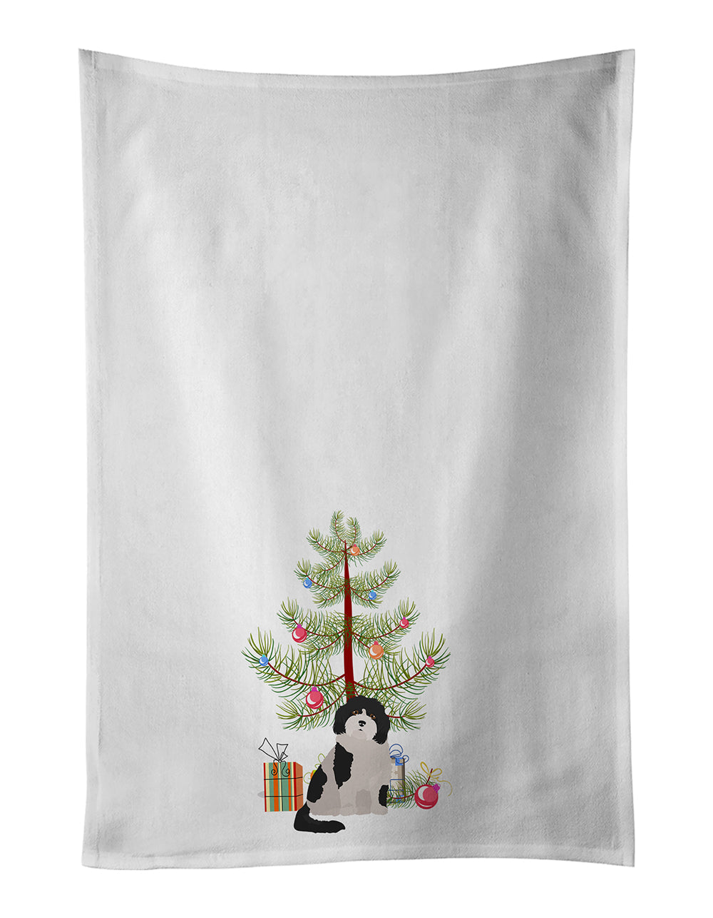 Cavachon #3 Christmas Tree Kitchen Towel Set of 2-0