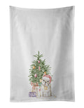 French Bulldog White Christmas Presents and Tree Kitchen Towel Set of 2-0