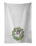 French Bulldog Blue Christmas Wreath Kitchen Towel Set of 2-0