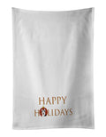 Siberian Husky Puppy Happy Holidays Kitchen Towel Set of 2-0